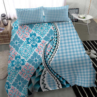 Aloha Vintage Palaka Floral Hawaiian Quilt Bedding Set Uliuli Motif - Polynesian Pride