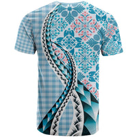 Aloha Vintage Palaka Floral Hawaiian Quilt T Shirt Uliuli Motif - Polynesian Pride