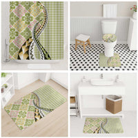 Aloha Vintage Palaka Floral Hawaiian Quilt Bathroom Set Omaomao Motif - Polynesian Pride