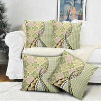 Aloha Vintage Palaka Floral Hawaiian Quilt Pillow Cover Omaomao Motif LT9 - Polynesian Pride