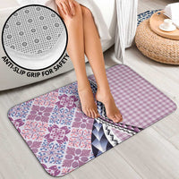 Aloha Vintage Palaka Floral Hawaiian Quilt Bathroom Set Akala Motif - Polynesian Pride