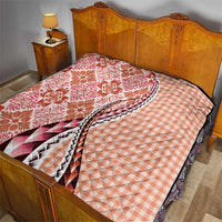 Aloha Vintage Palaka Floral Hawaiian Quilt Quilt Ulaula Motif - Polynesian Pride