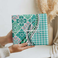 Aloha Vintage Palaka Floral Hawaiian Quilt Wrapping Paper Polu Motif - Polynesian Pride