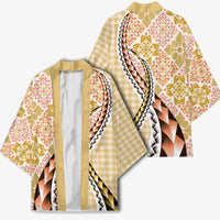 Aloha Vintage Palaka Floral Hawaiian Quilt Kimono Melemele Motif - Polynesian Pride