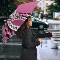 Aloha Vintage Plumeria Hawaiian Tapa Pattern Umbrella Pink Hawaiian Tapa Pattern LT9 - Polynesian Pride