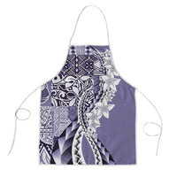 Aloha Vintage Plumeria Hawaiian Tapa Pattern Apron Purple Hawaiian Tapa Pattern LT9 Purple - Polynesian Pride