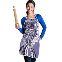 Aloha Vintage Plumeria Hawaiian Tapa Pattern Apron Purple Hawaiian Tapa Pattern LT9 - Polynesian Pride