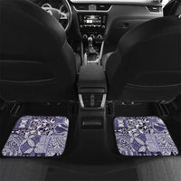 Aloha Vintage Plumeria Hawaiian Tapa Pattern Car Mats Purple Hawaiian Tapa Pattern - Polynesian Pride