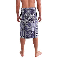 Aloha Vintage Plumeria Hawaiian Tapa Pattern Lavalava Purple Hawaiian Tapa Pattern - Polynesian Pride