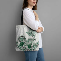 Polynesian Manta Ray Tote Bag Green Floral Turtle Tattoo LT9 - Polynesian Pride