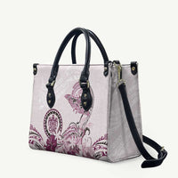 Polynesian Manta Ray Leather Bag Pink Floral Turtle Tattoo LT9 Pink - Polynesian Pride