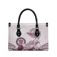 Polynesian Manta Ray Leather Bag Pink Floral Turtle Tattoo LT9 - Polynesian Pride
