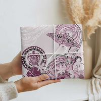 Polynesian Manta Ray Wrapping Paper Pink Floral Turtle Tattoo - Polynesian Pride