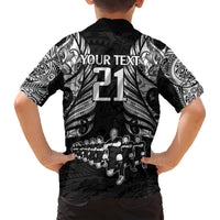 Custom New Zealand Rugby Hawaiian Shirt Black Haka Dance With NZ Champions History LT9 - Polynesian Pride
