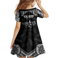 NZ Rugby Kid Short Sleeve Dress Kapa Opango Maori Haka With Years of The All Black Champions LT9 - Polynesian Pride