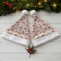 Beige Paniolo Palaka Hawaiian Cowgirl Christmas Santa Hat LT9 - Polynesian Pride