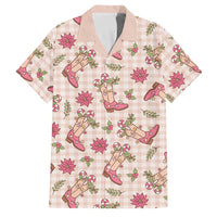 Beige Paniolo Palaka Hawaiian Cowgirl Christmas Family Matching Summer Maxi Dress and Hawaiian Shirt - Polynesian Pride