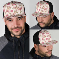 Beige Paniolo Palaka Hawaiian Cowgirl Christmas Mesh Trucker Cap - Polynesian Pride