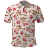 Beige Paniolo Palaka Hawaiian Cowgirl Christmas Polo Shirt LT9 Beige - Polynesian Pride