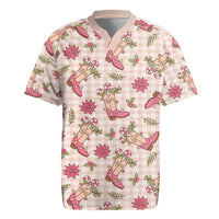 Beige Paniolo Palaka Hawaiian Cowgirl Christmas Rugby Jersey LT9 Beige - Polynesian Pride