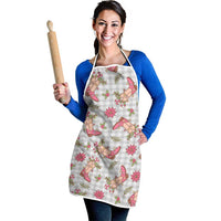 Gray Paniolo Palaka Hawaiian Cowgirl Christmas Apron LT9 - Polynesian Pride