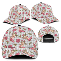 Gray Paniolo Palaka Hawaiian Cowgirl Christmas Classic Cap - Polynesian Pride
