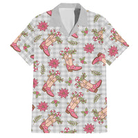 Gray Paniolo Palaka Hawaiian Cowgirl Christmas Hawaiian Shirt LT9 Gray - Polynesian Pride