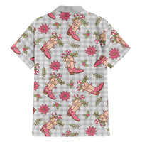 Gray Paniolo Palaka Hawaiian Cowgirl Christmas Hawaiian Shirt LT9 - Polynesian Pride