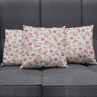 Gray Paniolo Palaka Hawaiian Cowgirl Christmas Pillow Cover - Polynesian Pride
