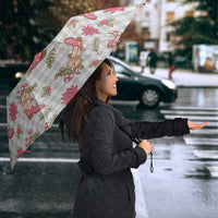 Gray Paniolo Palaka Hawaiian Cowgirl Christmas Umbrella - Polynesian Pride