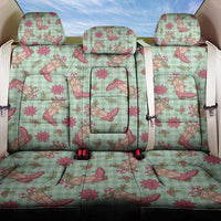 Green Paniolo Palaka Hawaiian Cowgirl Christmas Back Car Seat Cover - Polynesian Pride