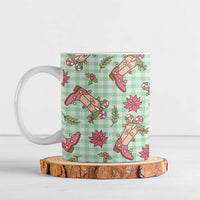 Green Paniolo Palaka Hawaiian Cowgirl Christmas Ceramic Mug LT9 Green - Polynesian Pride