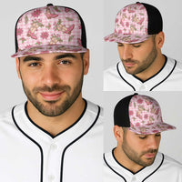 Pink Paniolo Palaka Hawaiian Cowgirl Christmas Baseball Net Cap LT9 - Polynesian Pride