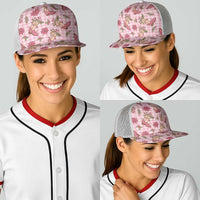 Pink Paniolo Palaka Hawaiian Cowgirl Christmas Baseball Net Cap LT9 - Polynesian Pride