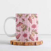 Pink Paniolo Palaka Hawaiian Cowgirl Christmas Ceramic Mug LT9 Pink - Polynesian Pride