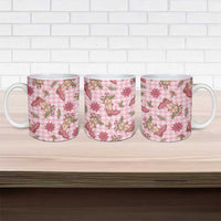 Pink Paniolo Palaka Hawaiian Cowgirl Christmas Ceramic Mug LT9 - Polynesian Pride