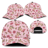 Pink Paniolo Palaka Hawaiian Cowgirl Christmas Classic Cap LT9 - Polynesian Pride