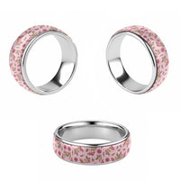 Pink Paniolo Palaka Hawaiian Cowgirl Christmas Classic Ring - Polynesian Pride