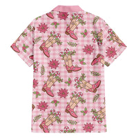 Pink Paniolo Palaka Hawaiian Cowgirl Christmas Hawaiian Shirt - Polynesian Pride