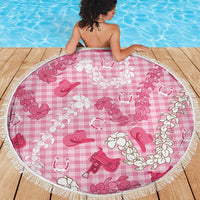 Paniolo Palaka Hawaiian Cowgirl Beach Blanket - Polynesian Pride