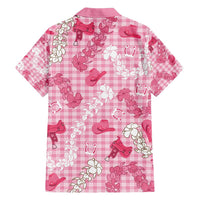 Paniolo Palaka Hawaiian Cowgirl Family Matching Long Sleeve Bodycon Dress and Hawaiian Shirt - Polynesian Pride