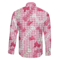 Paniolo Palaka Hawaiian Cowgirl Family Matching Long Sleeve Bodycon Dress and Hawaiian Shirt - Polynesian Pride
