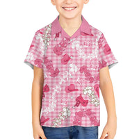 Paniolo Palaka Hawaiian Cowgirl Family Matching Long Sleeve Bodycon Dress and Hawaiian Shirt - Polynesian Pride