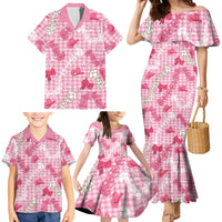 Paniolo Palaka Hawaiian Cowgirl Family Matching Mermaid Dress and Hawaiian Shirt - Polynesian Pride