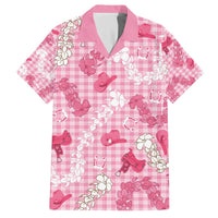 Paniolo Palaka Hawaiian Cowgirl Family Matching Off The Shoulder Long Sleeve Dress and Hawaiian Shirt - Polynesian Pride