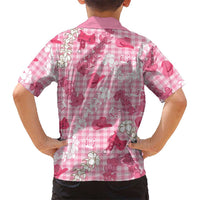 Paniolo Palaka Hawaiian Cowgirl Family Matching Off Shoulder Short Dress and Hawaiian Shirt - Polynesian Pride