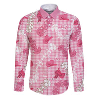 Paniolo Palaka Hawaiian Cowgirl Family Matching Puletasi and Hawaiian Shirt - Polynesian Pride