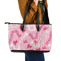 Paniolo Palaka Hawaiian Cowgirl Leather Tote Bag - Polynesian Pride