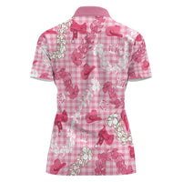 Paniolo Palaka Hawaiian Cowgirl Women Polo Shirt LT9 - Polynesian Pride