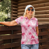 Paniolo Palaka Hawaiian Cowgirl Women Polo Shirt LT9 - Polynesian Pride